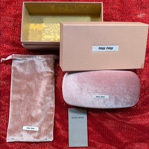 Miu Miu eyeglase case and Assesories